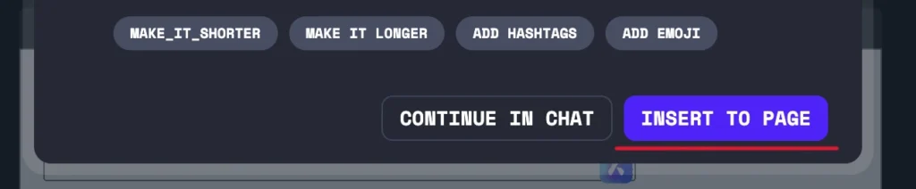 إدخال النص مباشرة في الصفحة في متصفح أوبرا