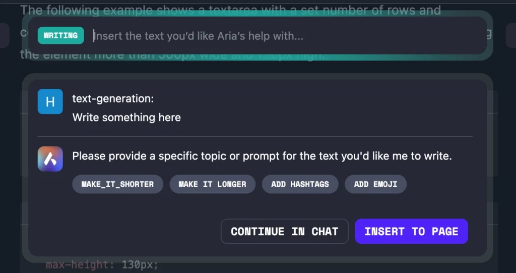 توليد النصوص باستخدام الذكاء الاصطناعي في متصفح أوبرا