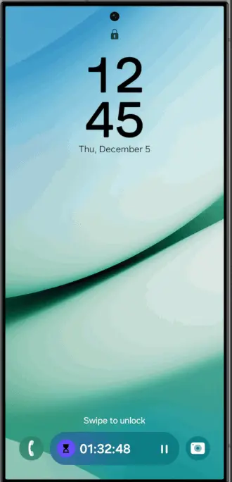 صورة توضيحيه لنظام إشعارات مبتكر Now Bar.