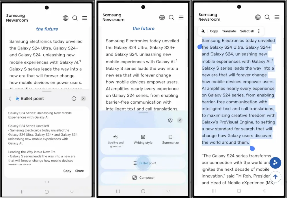 صورة توضيحيه لأدوات مساعدة للكتابة المتقدمة