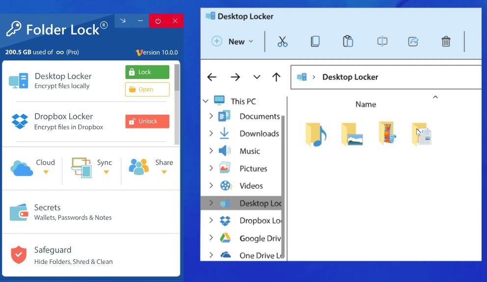 برنامج Folder Lock لحماية الملفات و المجلدات على ويندوز 11 بكلمة مرور