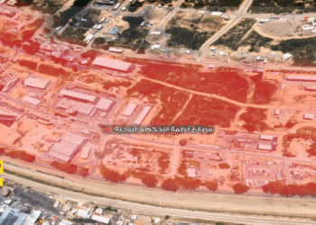 لقطة من مشاهد نشرها حزب الله لاحداف اسرائيلية حساسة داخل اراضي فلسطسن المحتلة