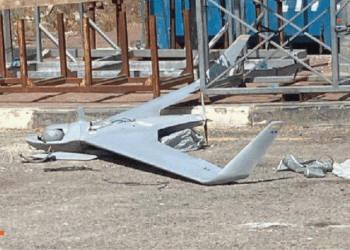 صورة لمسيرة اطلقها حزب الله على مواقع للجيش الاسرائيلي