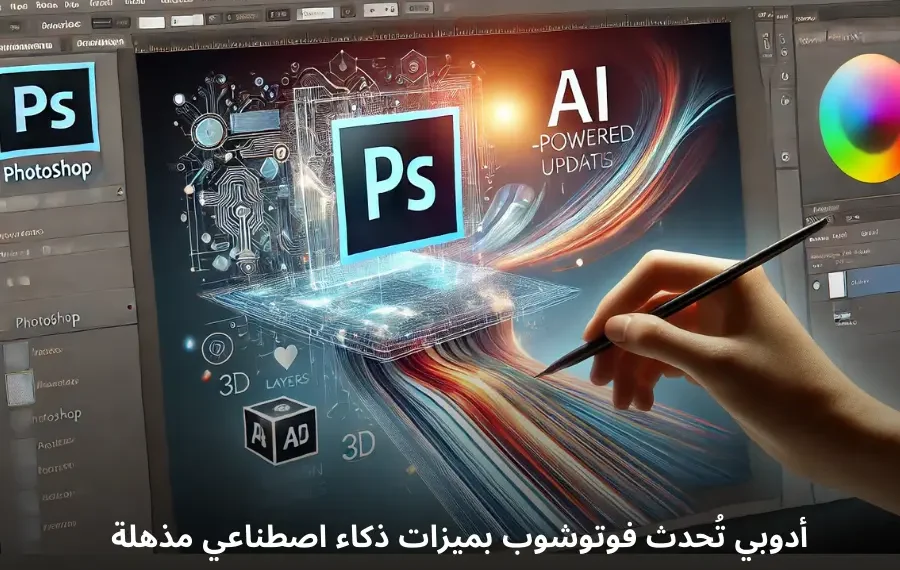 صورة توضيحية لتحديثات فوتوشوب المدعومة بالذكاء الاصطناعي