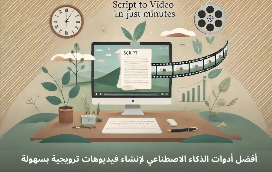أدوات الذكاء الاصطناعي لتحويل النصوص إلى فيديوهات ترويجية تلقائيًا