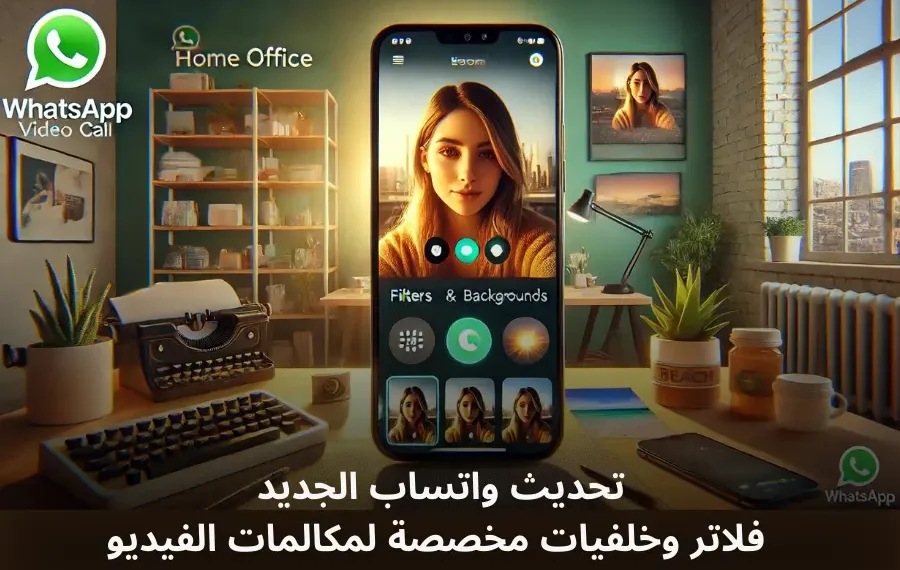 صورة افتراضية توضح مكالمة فيديو على واتساب