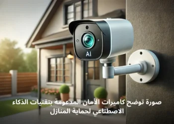صورة توضح كاميرات الأمان المدعومة بتقنيات الذكاء الاصطناعي لحماية المنازل