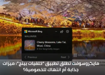 صورة لتطبيق خلفيات بينج تعرض خلفيات جذابة على شاشة ويندوز