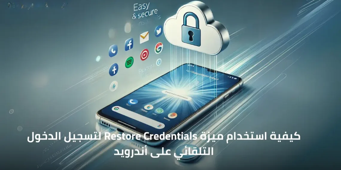 صورة تعبيرية لميزة Restore Credentials في أندرويد لتسجيل الدخول التلقائي بأمان