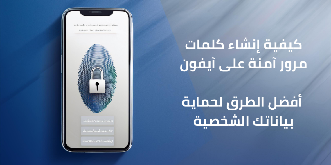 صورة توضح كيفية إنشاء كلمة مرور قوية وآمنة على آيفون