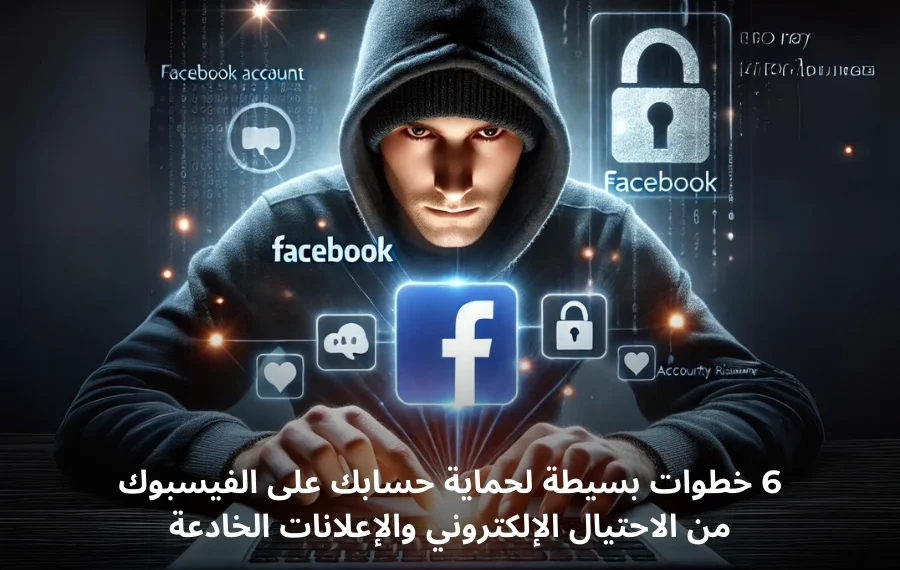 صورة توضيحية حول حماية حسابك على الفيسبوك