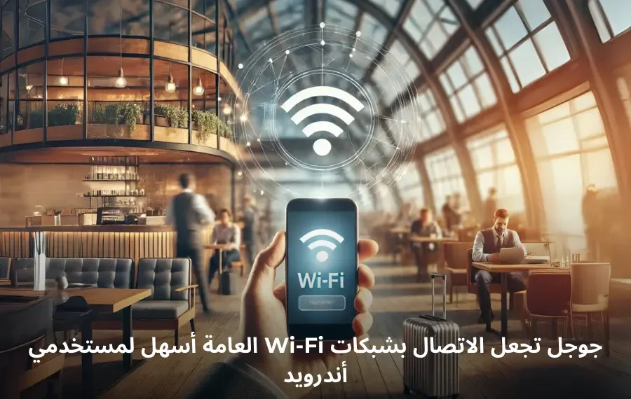 صورة افتراضيه لتحديث جوجل الجديد لتسهيل الاتصال بشبكات Wi-Fi العامة على أجهزة أندرويد