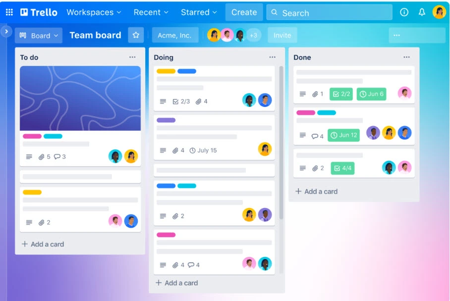 تطبيق Trello - مصدر الصورة: Trello
