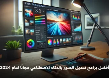 صورة افتراضيه تعرض برامج تعديل الصور بالذكاء الاصطناعي