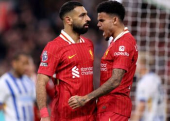 محمد صلاح مع ليفربول في الدوري الإنجليزي