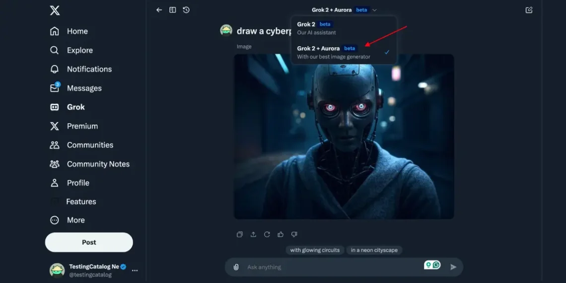 صورة توضيحية لنموذج "Aurora" من منصة إكس، تُظهر صورة مولدة باستخدام الذكاء الاصطناعي بشكل واقعي - مصدر الصورة: منصة X.