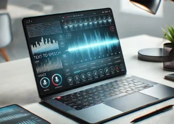 صورة توضيحية تعرض أدوات تحويل النصوص إلى صوت باستخدام الذكاء الاصطناعي.