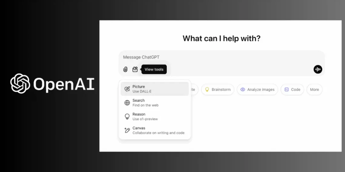 صورة توضيحية لأداة Canvas الجديدة من OpenAI.