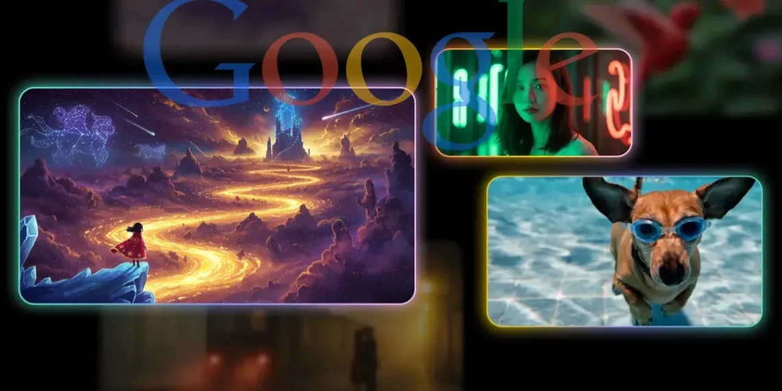 صورة توضيحية تعرض Veo 2 من جوجل لإنشاء فيديوهات بجودة عالية