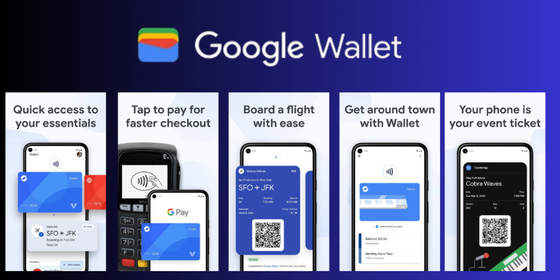 صورة توضيحية تُظهر ميزات Google Wallet في مجال الدفع الرقمي.