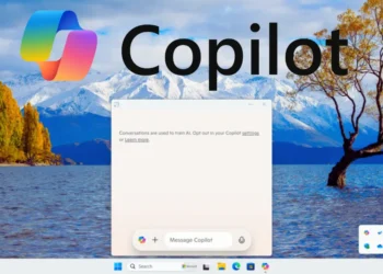 صورة توضح واجهة العرض السريعة لمساعد كوبايلوت