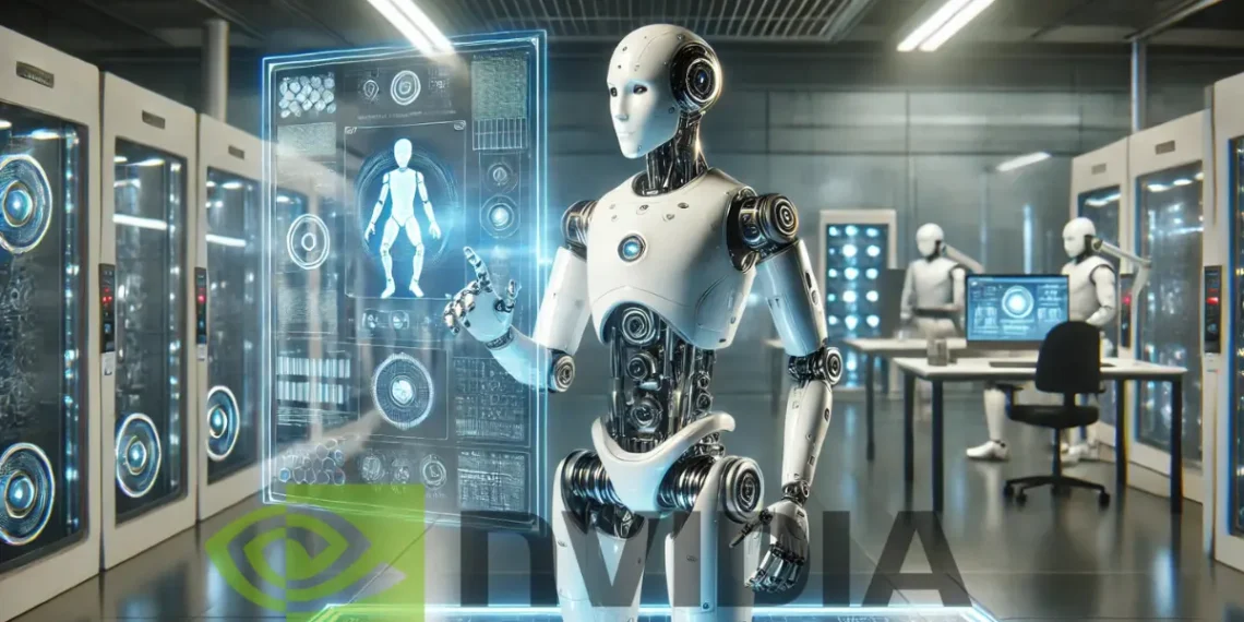 صورة توضيحية لروبوت متطور يعمل باستخدام الذكاء الاصطناعي، يعكس مستقبل التكنولوجيا مع دخول إنفيديا في مجال الروبوتات.