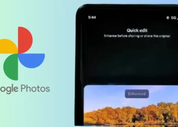 صورة توضيحية لميزة Quick Edit في تطبيق Google Photos تعرض أدوات تحسين الصور وقصها بسرعة قبل المشاركة.