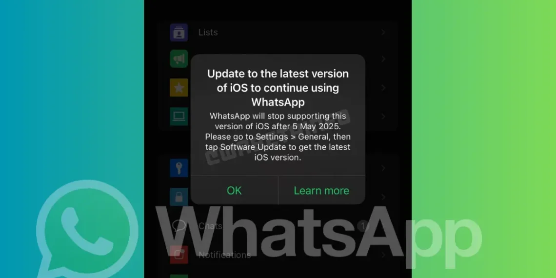 واتساب يوقف دعم الإصدارات القديمة من iOS بدءًا من مايو 2025