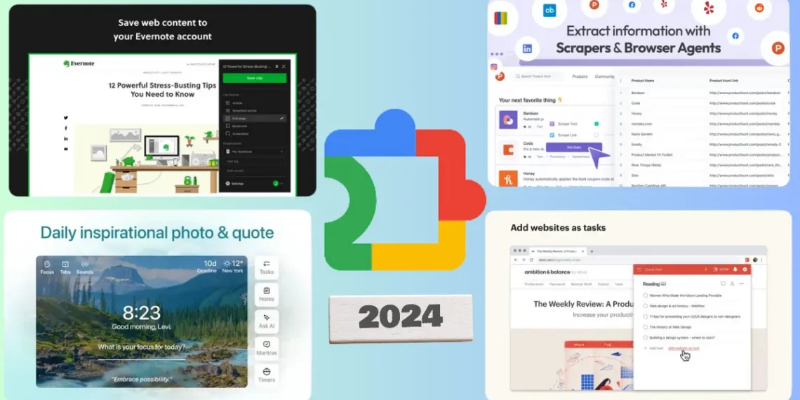 أفضل إضافات لمتصفح جوجل كروم 2024.