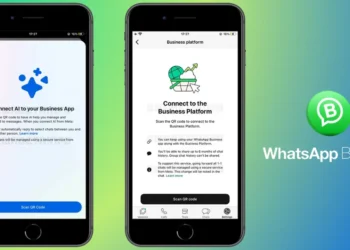 لقطة شاشة لميزة الردود المدعومة بالذكاء الاصطناعي في واتساب للأعمال.