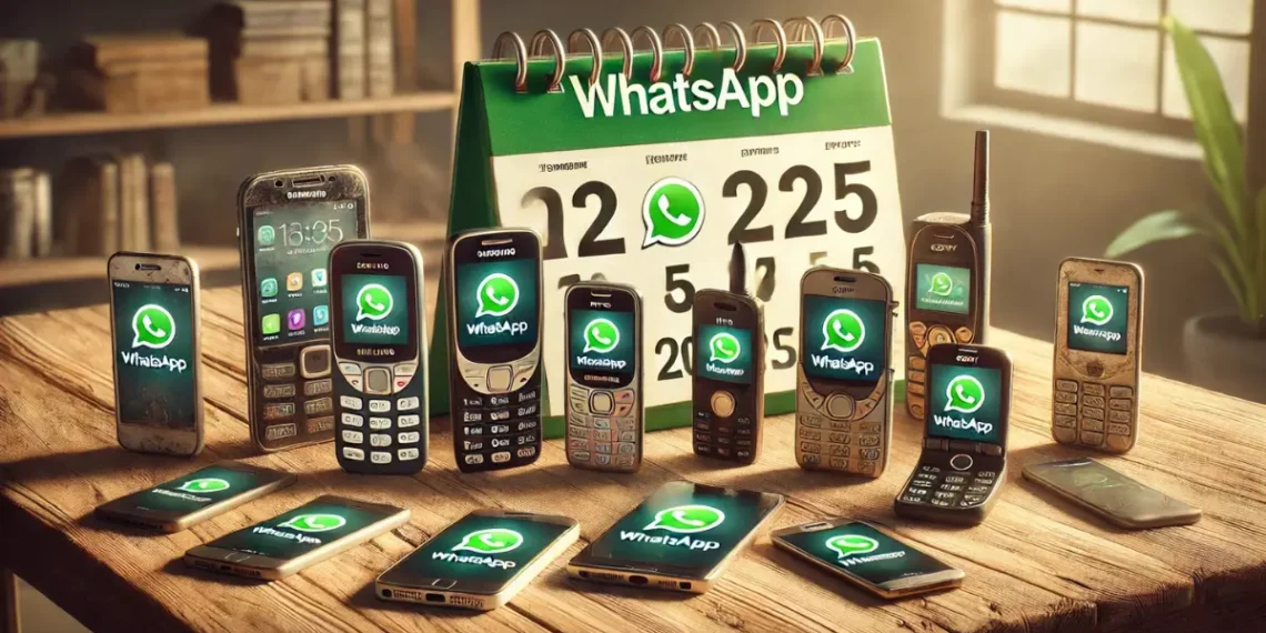 صورة تعبيرية لهواتف ذكية قديمة متأثرة بقرار واتساب لوقف دعم الهواتف القديمة.