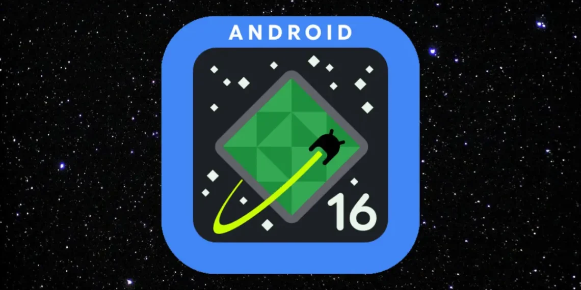 صورة توضيحية لشعار Android 16 التجريبي
