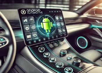 صورة تعبيرية تعرض واجهة تطبيقات Google الجديدة في السيارات الذكية بنظام Android Automotive.