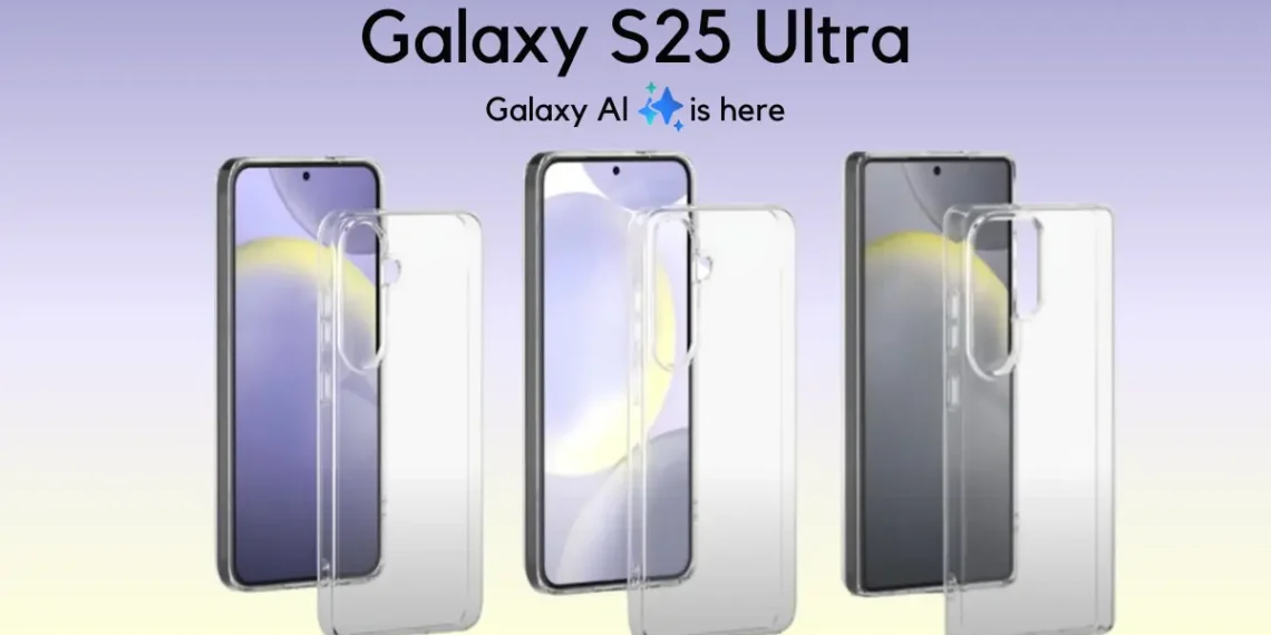 صورة تظهر تصميم سامسونج Galaxy S25 Ultra الجديد مع ميزات الذكاء الاصطناعي المبتكرة.
