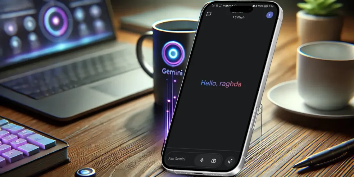 صورة توضح واجهة مستقبلية لتحديثات تطبيق Gemini.