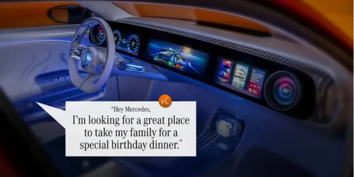 سيارة مرسيدس-بنز CLA الجديدة مزودة بوكيل الذكاء الاصطناعي من Google Cloud لتجربة قيادة ذكية ومبتكرة - مصدر الصورة: جوجل