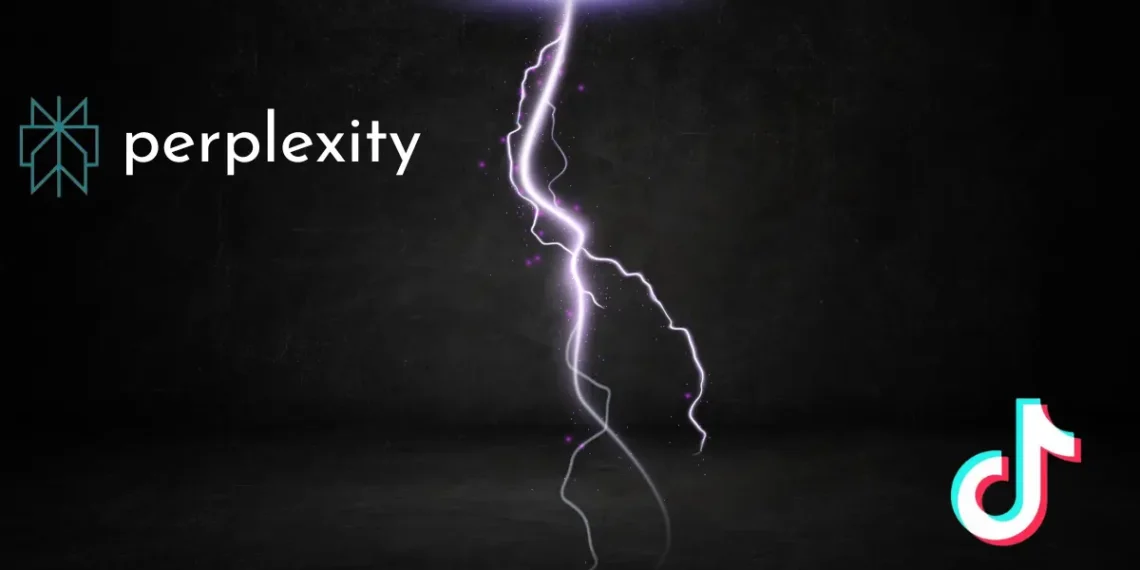 صورة توضيحية تعبر عن عرض Perplexity AI للدمج التقني مع TikTok