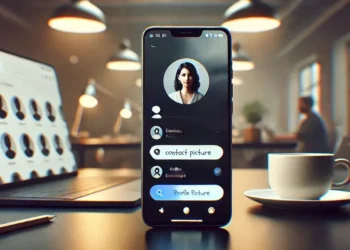 صورة تعبيرية لتطبيق Google Messages تعرض خطوات تخصيص الصور الشخصية لجهات الاتصال.