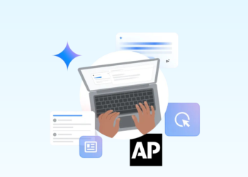 صورة توضيحية لتعاون Google ووكالة Associated Press لتحسين تطبيق Gemini - مصدر الصورة: جوجل.