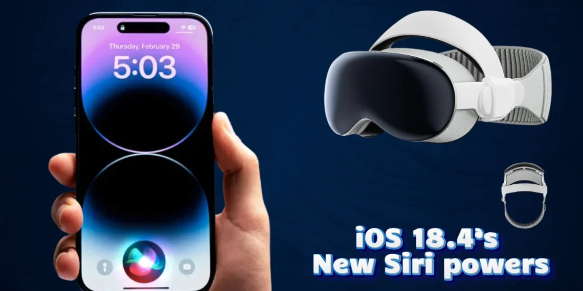 صورة تعبيرية تعرض تحديث siri في iOS 18.4.