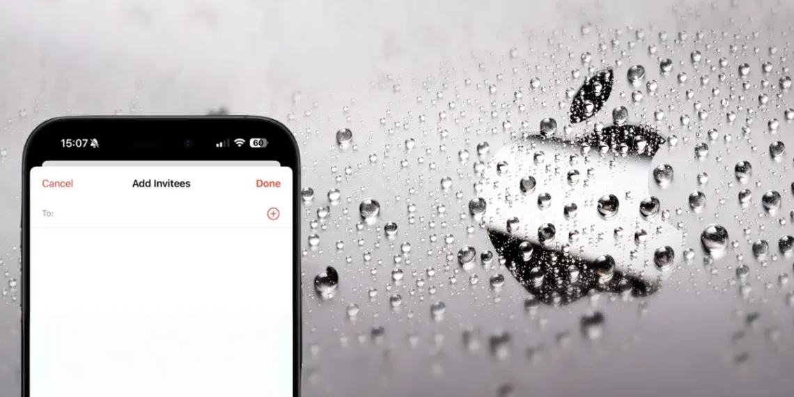 صورة توضيحية لتطبيق "Invites" الجديد من آبل، تعرض واجهة المستخدم وأدوات تنظيم الاجتماعات والفعاليات بطريقة مبتكرة.