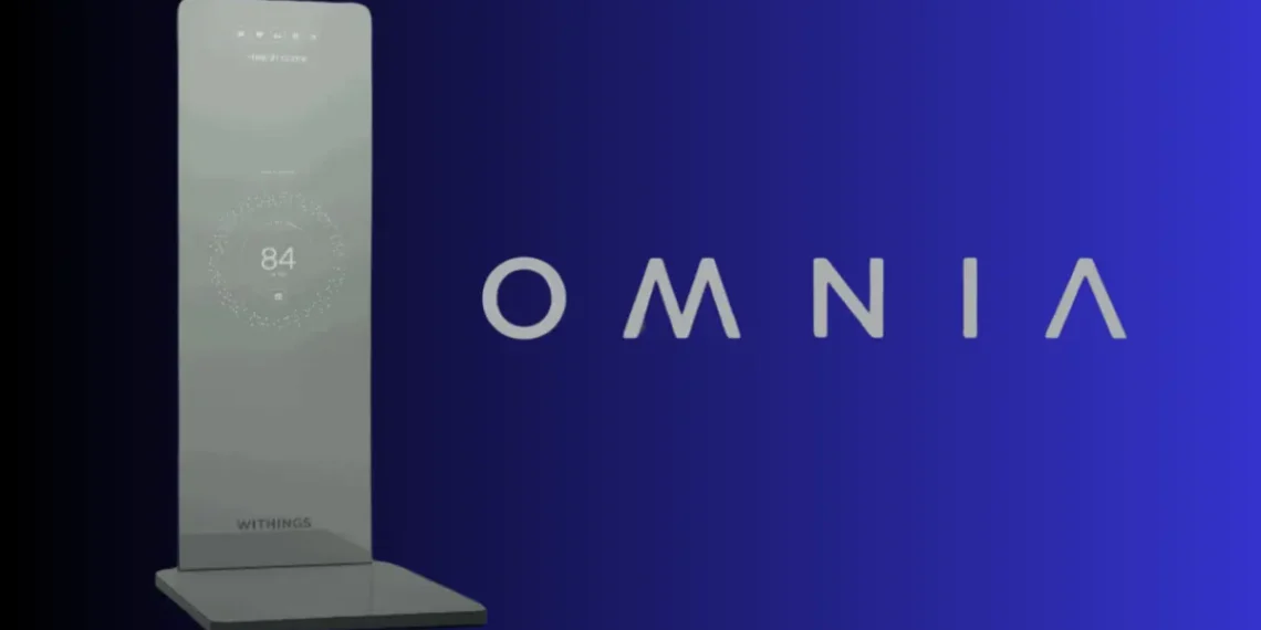 صورة توضيحية لمرآة OMNIA الذكية من Withings.