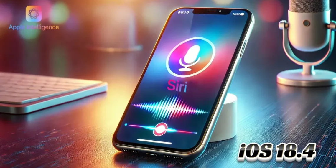 صورة تعبيرية تعرض مميزات سيري الجديدة مع iOS 18.4.
