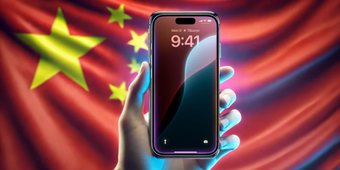 صورة توضح الشراكة بين آبل وعلي بابا لتطوير مزايا الذكاء الاصطناعي لمستخدمي آيفون في الصين