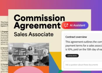 صورة توضح الذكاء الاصطناعي من Adobe لفهم العقود وتجنب الأخطاء القانونية