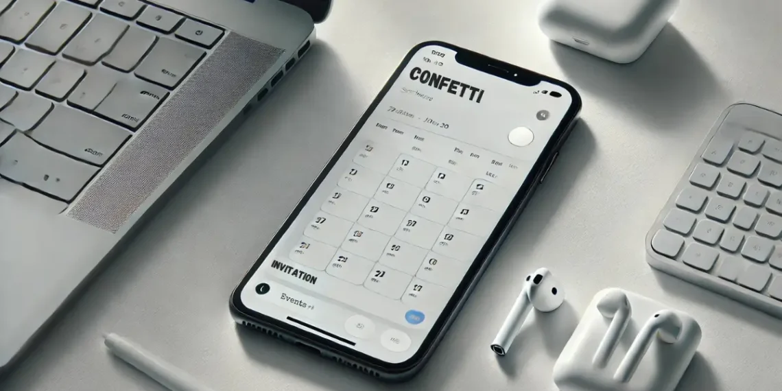 صورة تعبيرية لتطبيق Confetti من آبل على iPhone