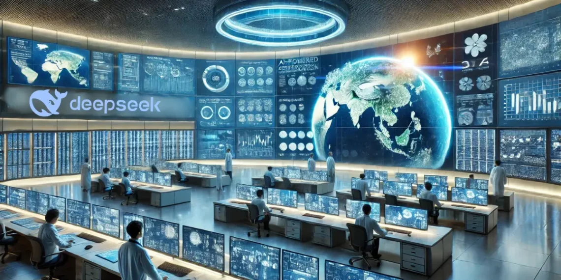 صورة تعبيرية عن تقنية الذكاء الاصطناعي DeepSeek التى ستستخدم لتحسين التنبؤات المناخية.