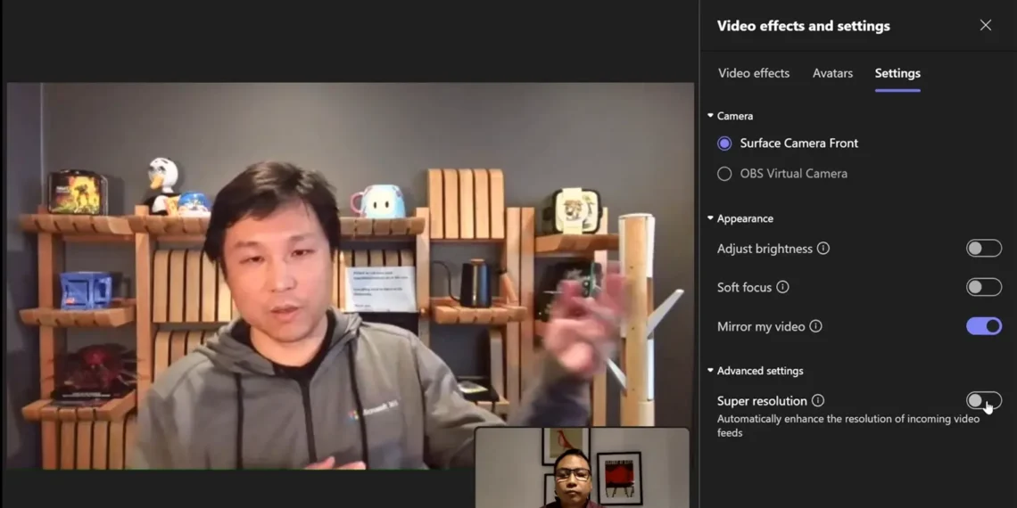 ميزة الجودة الفائقة في Microsoft Teams - مصدر الصورة: مايكروسوفت