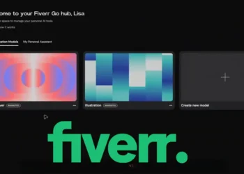 واجهة منصة فايفر مع أدوات الذكاء الاصطناعي الجديدة