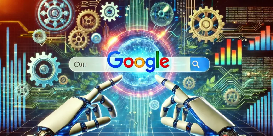 صورة توضح تطور تقنيات الذكاء الاصطناعي في محرك البحث جوجل.